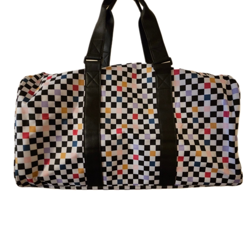 Checkered Duffle Bag, NWOT